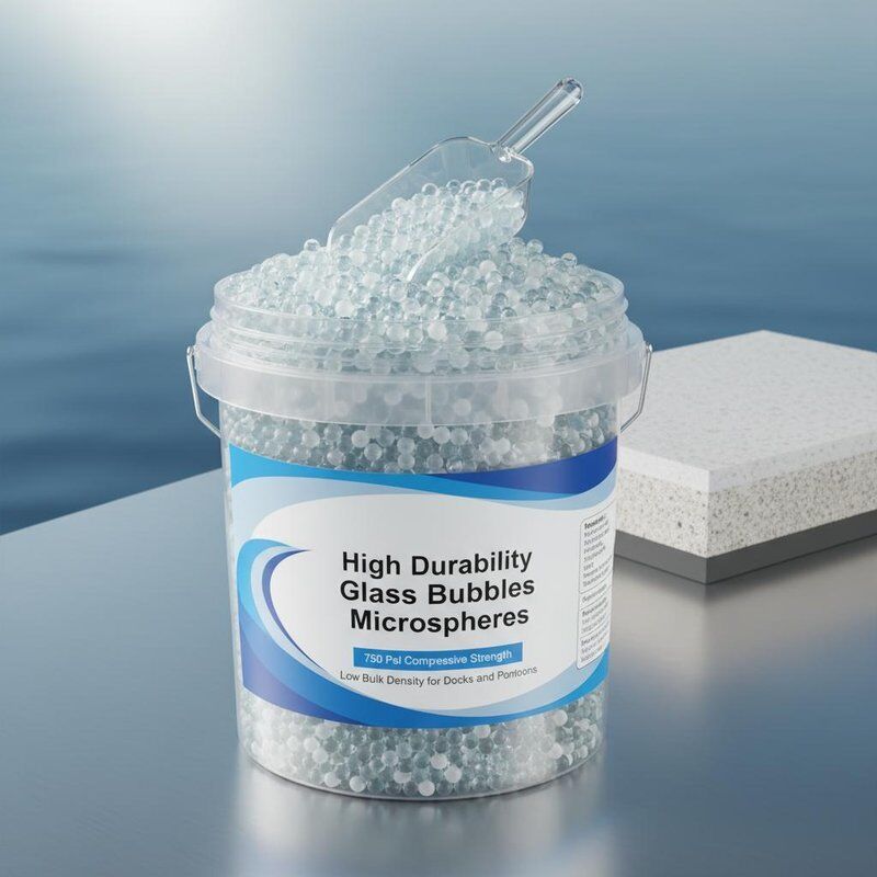 Wysokowytrzymałe mikrosfery szklane bąbelkowe o wytrzymałości na ściskanie 750 psi i niskiej gęstości nasypowej do doków i pontonów